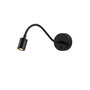 Opviq Aplique de Pared Negro con Altura Ajustable